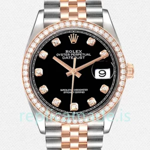 Rolex Datejust Men's m126281rbr-0007 36mm Silver-tone