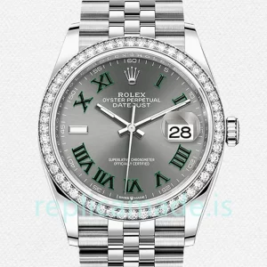 Rolex Datejust m126284rbr-0037 36mm Ladies Silver-tone Automatic