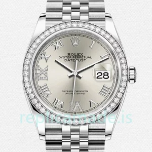 Rolex Datejust 36mm m126284rbr-0021 Ladies Silver Dial Jubilee Bracelet