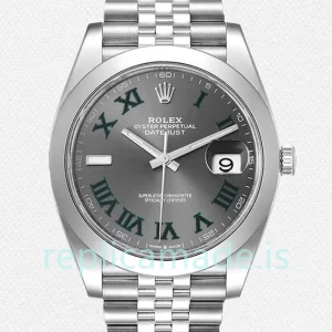 Rolex Datejust Men's m126300-0014 41mm Wimbledon Dial Silver-tone