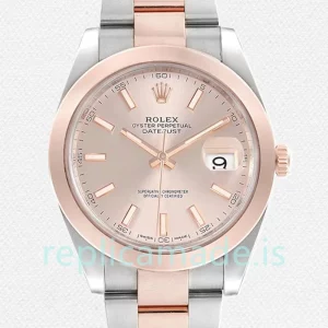 Rolex Datejust m126301-0009 Men's 41mm Pink Dial Automatic