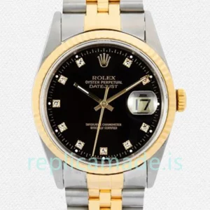 Rolex Datejust 36mm Men's 16233BKDJ Black Dial Jubilee Bracelet