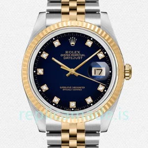 Rolex Datejust Men's 36mm 16233BLDJ Automatic Blue Vignette Dial