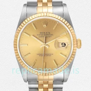 Rolex Datejust 36mm 16233CSJ Men's Gold Dial