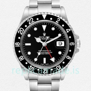 Rolex Gmt Master Ii 16710BKSO 40mm Men's Silver-tone Oyster Bracelet