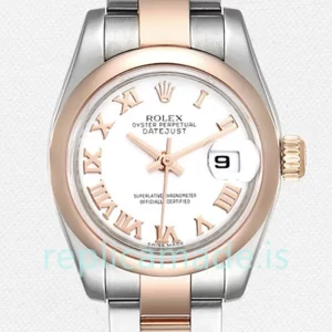 Rolex Datejust 26mm Ladies 179161 Oyster Bracelet Rose Gold-tone