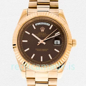 Rolex Day-date 228235-0006 Men's 40mm Oyster Bracelet Rose Gold-tone