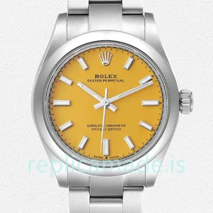 Rolex Oyster Perpetual m277200-0005 Ladies 31mm Automatic Yellow Dial
