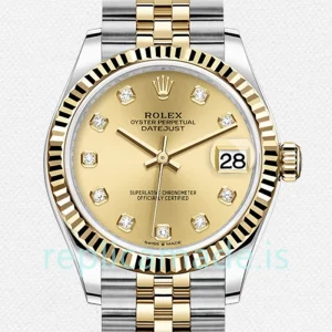 Rolex Datejust 31mm Ladies m278273-0026 Silver-tone Champagne Dial