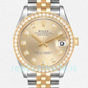 Rolex Datejust 31mm m278383rbr-0026 Ladies Jubilee Bracelet Champagne Dial