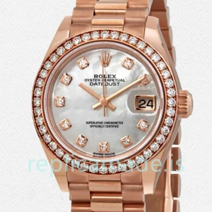 Rolex Datejust Ladies 28mm m279135rbr-0010 Mother of Pearl Dial