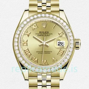 Rolex Datejust 28mm m279138rbr-0022 Ladies Champagne Dial