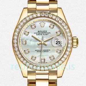 Rolex Datejust m279138rbr-0015 Ladies 28mm Gold-tone