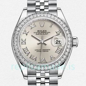 Rolex Datejust m279384rbr-0009 28mm Ladies Silver Dial