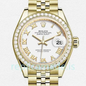 Rolex Datejust m279138rbr-0032 Ladies 28mm White Dial Automatic