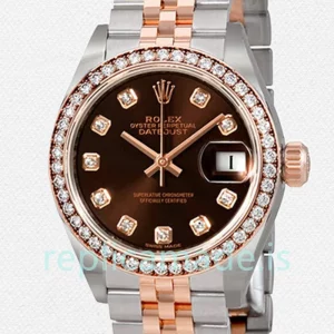 Rolex Datejust 28mm Ladies m279381rbr-0011 Silver-tone
