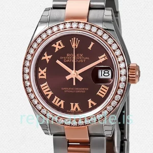Rolex Datejust 28mm m279381rbr-0010 Ladies Oyster Bracelet Automatic