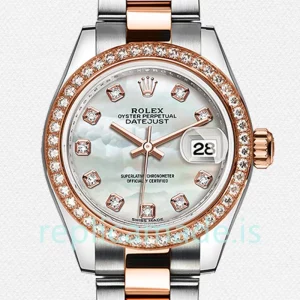 Rolex Datejust Ladies m279381rbr-0014 28mm Automatic Silver-tone