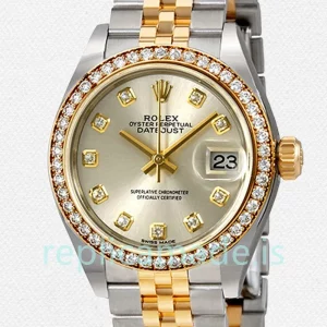 Rolex Datejust Ladies 28mm m279383rbr-0007 Silver Dial Silver-tone