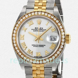 Rolex Datejust Ladies m279383rbr-0023 28mm Jubilee Bracelet Silver-tone