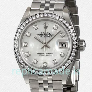 Rolex Datejust 28mm Ladies m279384rbr-0011 Automatic Jubilee Bracelet