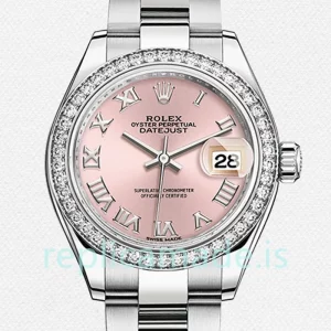 Rolex Datejust 28mm Ladies m279384rbr-0006 Oyster Bracelet Silver-tone