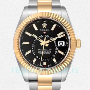 Rolex Sky-dweller 42mm Men's m326933-0002 Black Dial Oyster Bracelet