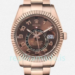 Rolex Sky-dweller Men's 42mm 326935BRAO Brown Dial
