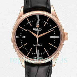 Rolex Cellini m50505-0009 39mm Men's Black Dial