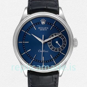 Rolex Cellini m50519-0011 39mm Men's Automatic Blue Dial