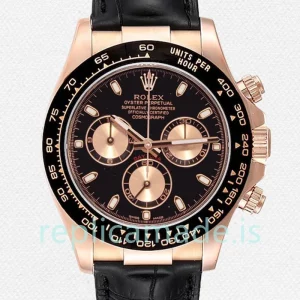 Rolex Daytona 40mm 116515 Men's Leather Strap