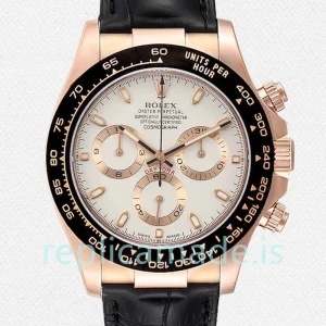 Rolex Daytona 40mm 116515 Men's Automatic Leather Strap