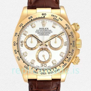 Rolex Daytona Men's 116518-0001 40mm Leather Strap Gold-tone