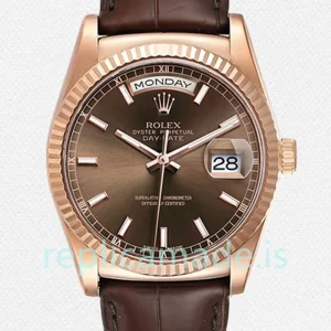 Rolex Day-Date 118135 Men's 36mm Rose Gold-tone