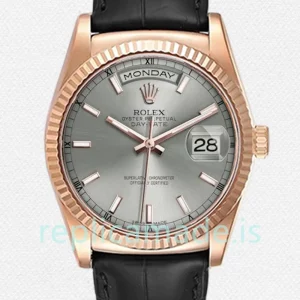 Rolex Day-Date Men's 118135 36mm Rose Gold-tone