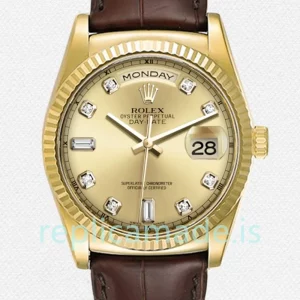 Rolex Day-Date 118138 Men's 36mm Automatic Gold-tone