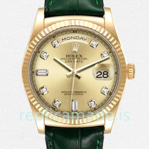 Rolex Day-Date Men's 36mm m118138-0148 Gold-tone Champagne Dial