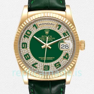Rolex Day-Date 118138 36mm Men's Green Dial