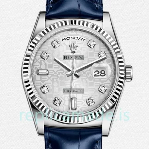 Rolex Day-Date 36mm m118139-0092 Men's Leather Strap