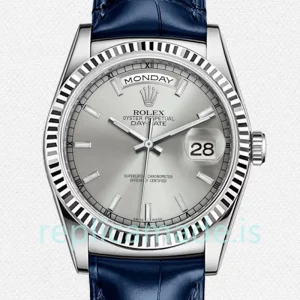 Rolex Day-Date Men's m118139-0097 36mm Silver-tone