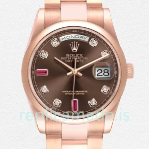 Rolex Day-Date 118205 Men's 36mm Rose Gold-tone