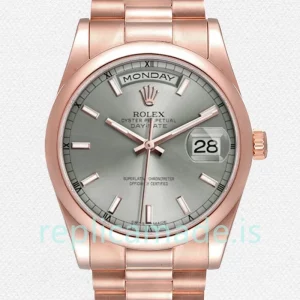 Rolex Day-Date 118205 36mm Men's Automatic Grey Dial