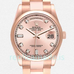 Rolex Day-Date 36mm Men's 118205 President Bracelet/Oyster Bracelet Rose Gold Dial