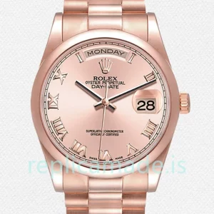 Rolex Day-Date 36mm 118205 Men's Rose Gold Dial
