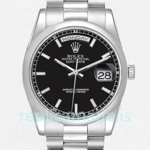 Rolex Day-Date Men's 36mm 118206 Automatic Silver-tone