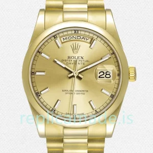Rolex Day-Date Men's 118208-0062 36mm Automatic Gold-tone