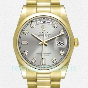 Rolex Day-Date 118208 Men's 36mm Grey Dial