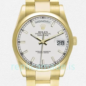 Rolex Day-Date 118208 Men's 36mm Automatic President Bracelet/Oyster Bracelet