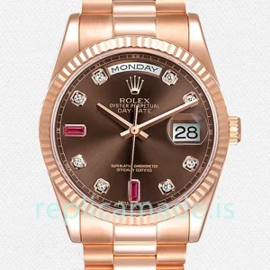 Rolex Day-Date Men's 36mm 118235 Automatic Brown Dial
