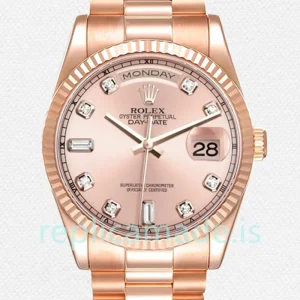 Rolex Day-Date 118235 Men's 36mm Automatic Rose Gold Dial